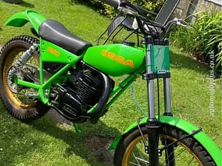 Enduro motorcycle OSSA TR77 verde for sale, made in 1980 • Motorcycles in the UK