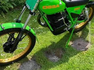 Enduro motorcycle OSSA TR77 verde for sale, made in 1980 • Motorcycles in the UK